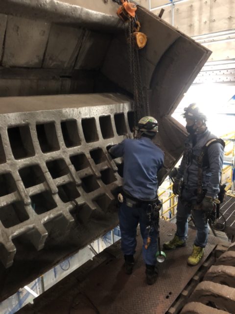 グレード取り外し