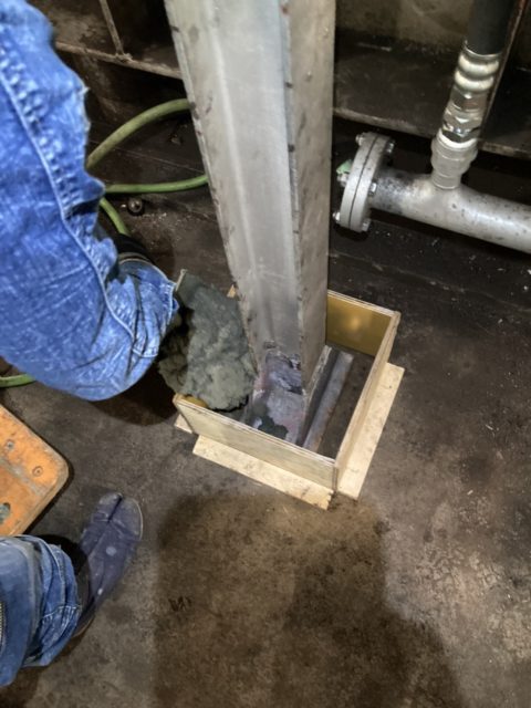 歩廊寝巻き打設